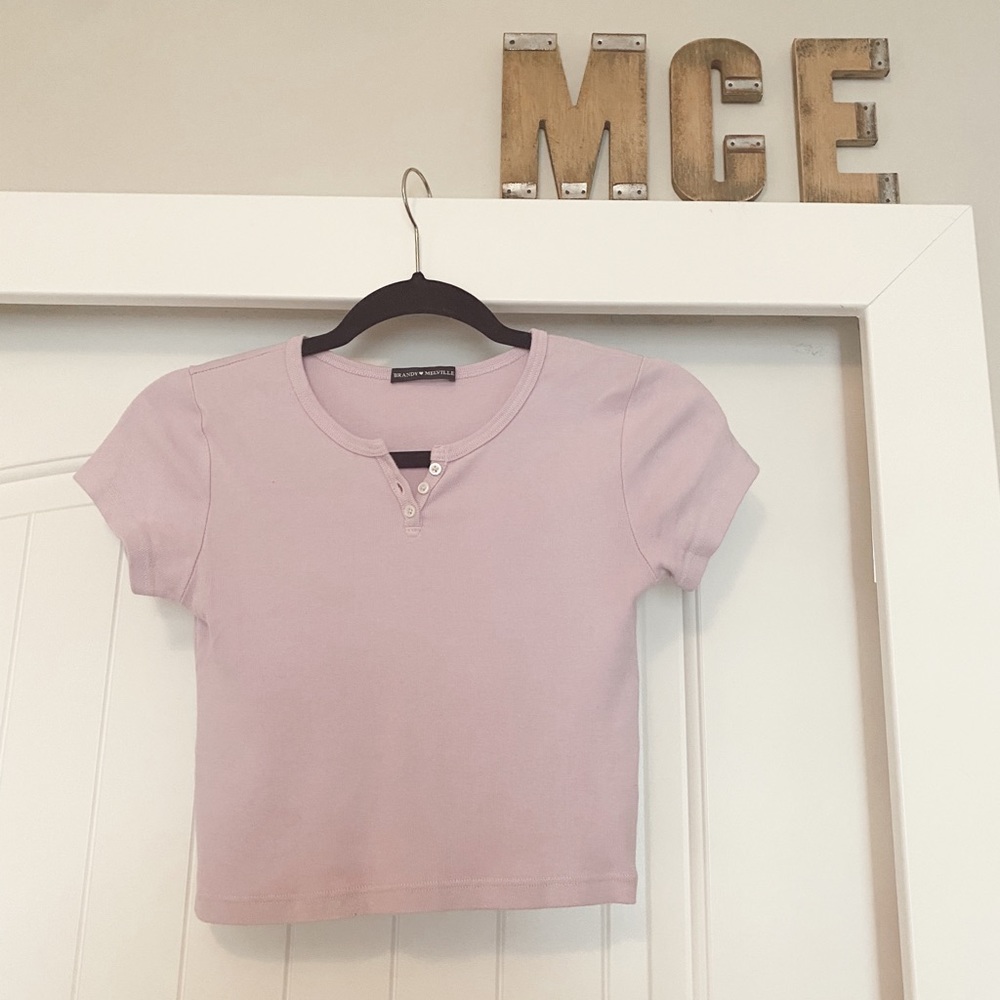 Lilac Ashlyn V Notch Top